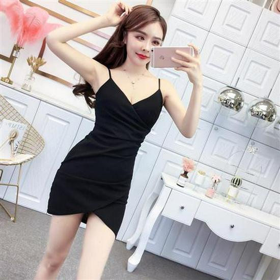 

2026 Summer Sexy Women s One-Shoulder Chiffon Bodycon Dress XL [110-125 lbs]