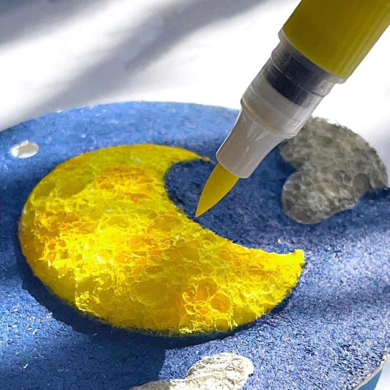 10pcs DIY Foam Texture Painting Paper Kid Creative 3D Art Magic Drawing Textured Abstract Painting Paper for Art Craft School