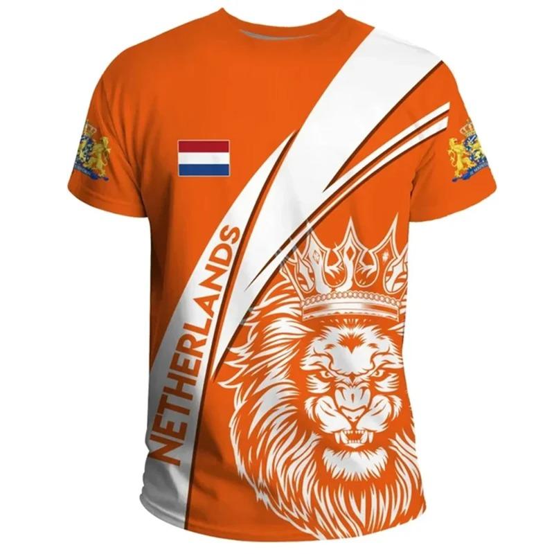 Maglia Nazionale Olandese 2026 Maglia da Calcio Olanda Bandiera T-shirt Uomo Stampa 3D Maglietta Olandese Maglia Calcio Germania Dropshipper