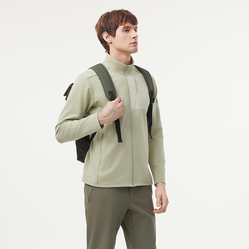 Tanboer Men's Outdoor Warm Stand-Collar Full-Zip Sweatshirt 562705A