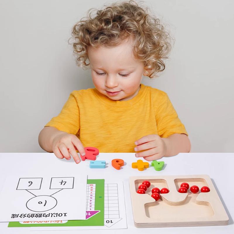 Children's Mathematical Enlightenment Thinking Training Learning Aids, Montessori Early Education Puzzle Digital Toys