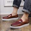 2025 Luxury Men's Casual Slip-on Leather Shoes Men Classic British Style Penny Loafers Mens Outdoor Moccasins Driving Flats