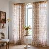 Finished Curtains Small Fresh Cotton And Linen Printing Multi-Bedroom Small Window Semi-Blackout Bay Window Decoration