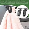 For General Car Ticket Holder Magnetic Car Card Holder Storage Clips 2 Pieces Adhesive Storage Organizer Clamp Hanger Hooks For