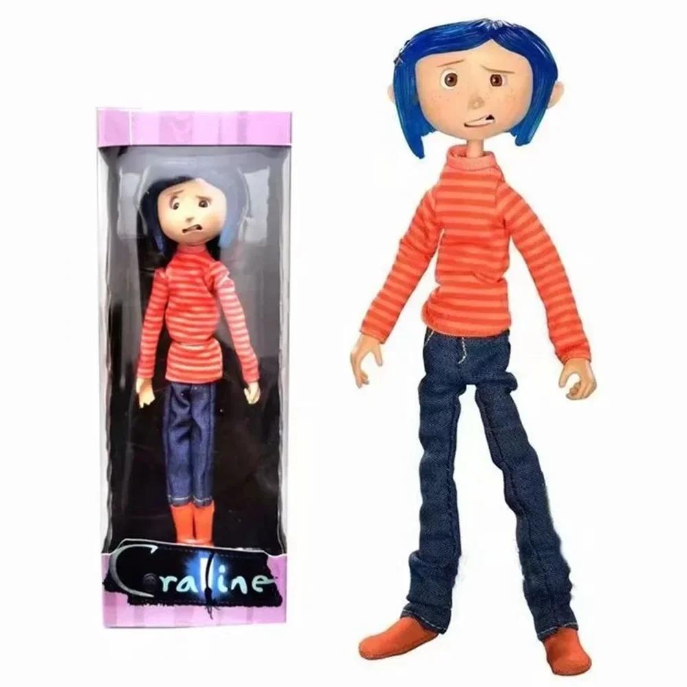 Coraline Sammlerpuppe Regenmantel Version NECA | Auf Lager Sofortversand Weihnachts- & Feiertagsgeschenk Dekoration Die Geheime Tür Cora