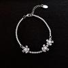 Korean Double-Layer Zircon Bow Bracelet: Chic Luxury Jewelry for Women