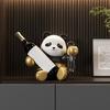 Stojak na wino Panda Uroczy Zwierzęcy Stojak na Wino Poprawia Estetykę Domu Jako Funkcjonalne Dekoracje Blatowy Stojak na Wino