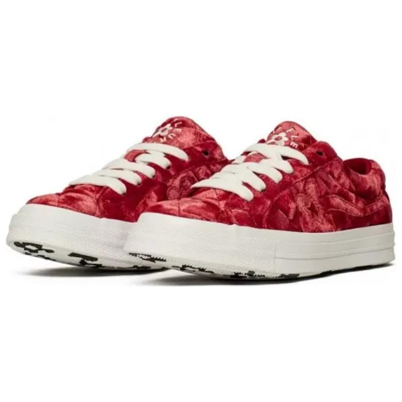 Golf Le Fleur X Converse One Star OX Trendy Comfort Low-Top Espadrilles Unisex Red