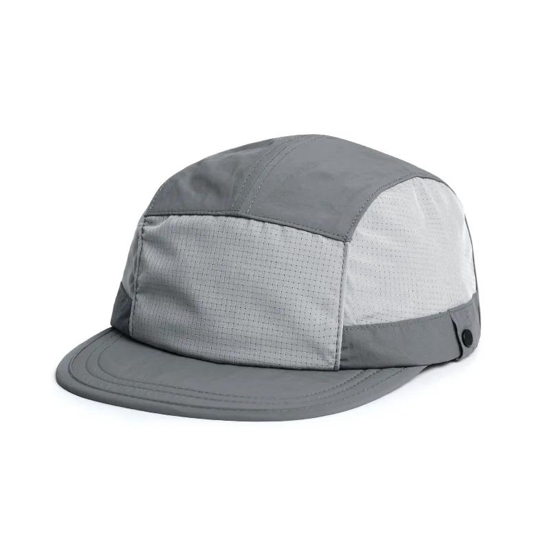 Japanese Color Matching Short Brim Baseball Caps Men Women Summer Lightweight Sun Hat Outdoor Sports 5 Panel Running Cap UPF50+