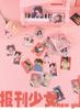Stickers Cute Colorful Daily Newspaper Girl Theme for Journal Diary DIY Decoration Kawaii Cartoon Paper   Vintage Stickers