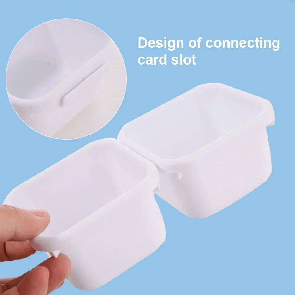 8Pcs Plastic Sundries Storage Tank Suitable Student Office Multi-functional Stationery Holder School Desk Drawer Storage Box