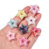10pcs Acrylic Star Beads Plated Color Hollow Loose Spacer Bead For Jewelry Making DIY Necklace Bracelet Phone Key Chain Supplies