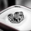 Modern Love Crosses Statement Ring Trendy Minimalist Finger Rings Jewelry For Casual Or Formal Occasions Gift