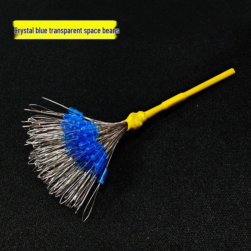 Premium Anti-Tangle Silicone Fishing Beads Set, 100pcs – High-Quality Space Bean Design for Superior Fishing Gear