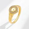 Engagement Rings for Women Stainless Steel Watch Shape Open Ring Adjustable Anillos Wedding Band Jewelry Accessories Gifts