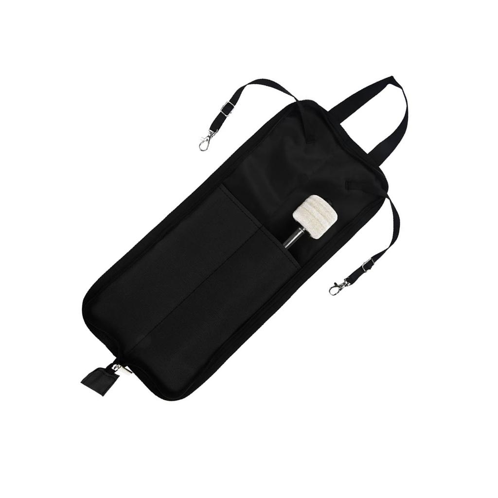 IRIN Drum Stick Storage Hanging Bag Drumstick Portable Handbag with Handle (Black)
