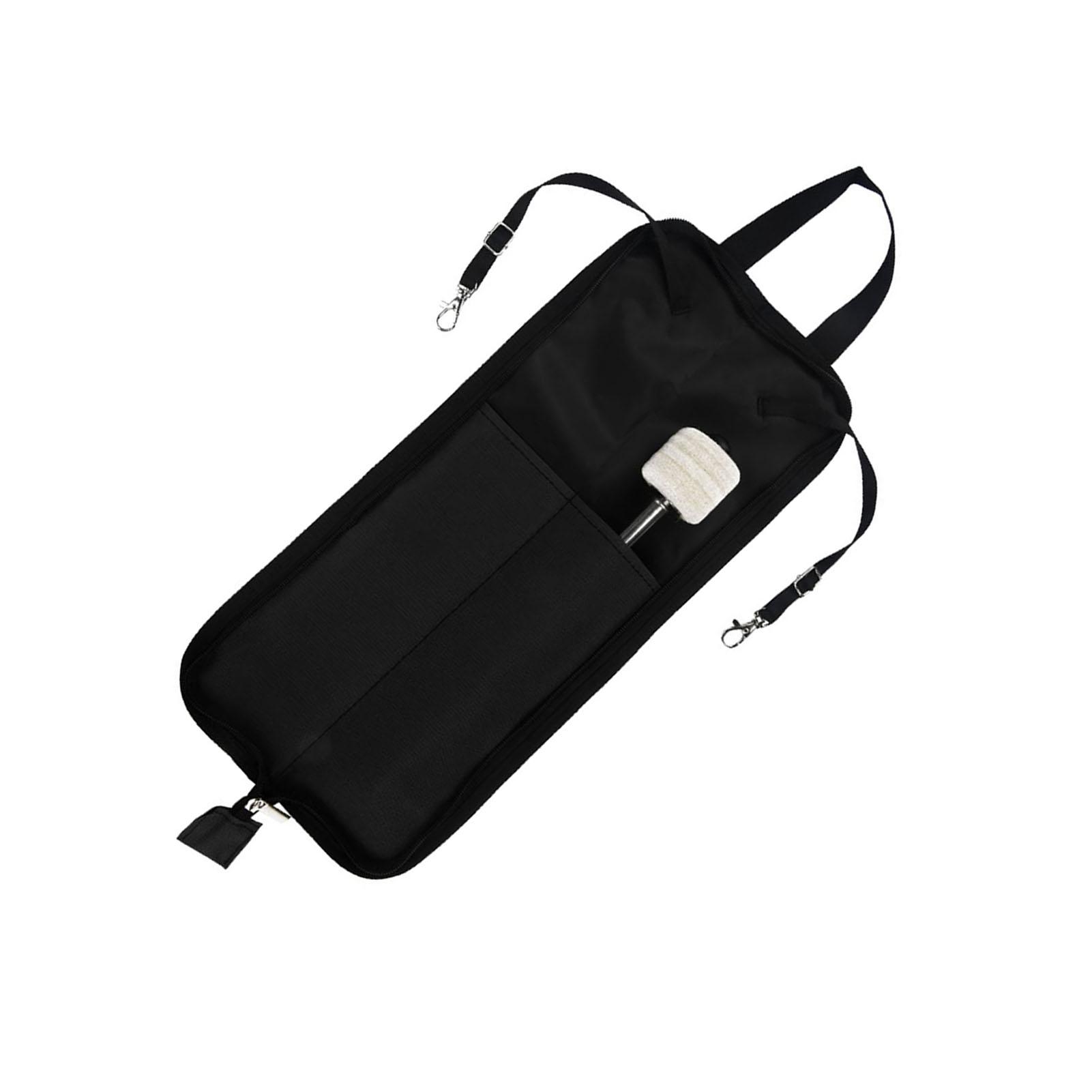 

IRIN Drum Stick Storage Hanging Bag Drumstick Portable Handbag with Handle (Black)