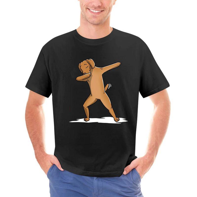 Unisex tshirt Short sleeve Funny Dabbing Dog Vizsla T Shirt Unisex tshirt L