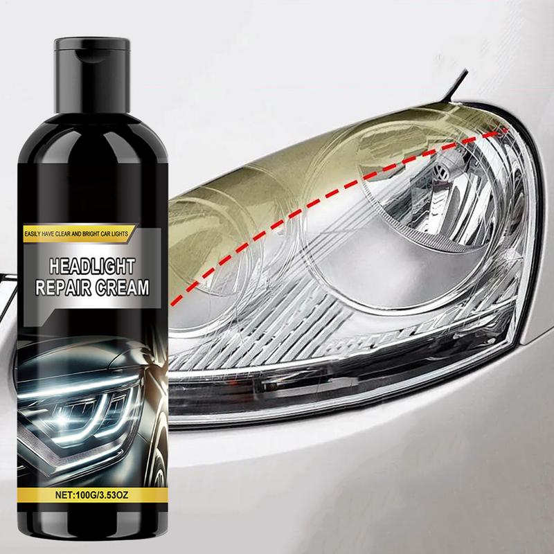 Car Headlight Cleaner Auto Cleaner Refurbishment Paste Car Restoration Cream Automotive Care Accessories For Trucks RVs