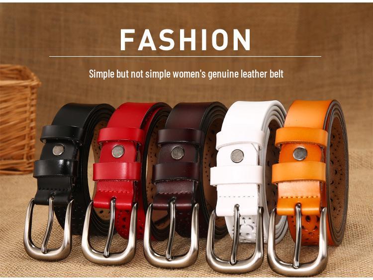 Curea Lată din Piele Naturală pentru Femei - Simplă & Versatilă, Accesoriu de Modă Stil Coreean