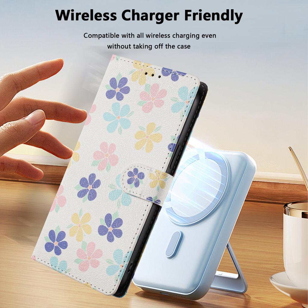 For Samsung Galaxy S26/S26 Pro Case Pattern Print PU Leather Wallet Phone Cover with Wrist Strap