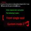 YDG Custom Sports Leather Seat Cover for Honda Civic - All-Season Cushion Pad.