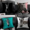 Zebra Cushion Cover Pillowcase Ultra Soft Skin Friendly Fabric Cloud Like Comfort & Concealed Zipper