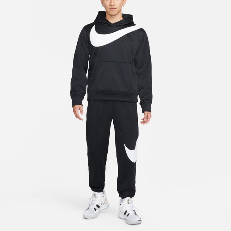 Nike Logo Print Hoodie Men Tops Black DM0993-010