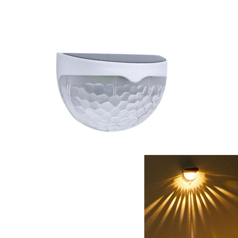 Solar Led Night Light For Outdoor Garden Wall Fence Decor Waterproof And Energy-efficient