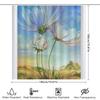 Floral Shower Curtain Botanical Flower Pattern Nature Landscape Bathroom Decor Vintage Farmhouse Rustic Wall Art Home Textile