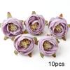 Purple Artificial Flowers Heads Silk Fake Flowers For Home Decor Party Wedding Decoration DIY Valentine's Day Gifts Accessories