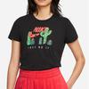 Nike Cactus Print Sports Casual Short Sleeve T-Shirt Women Tops Black DJ1914-010
