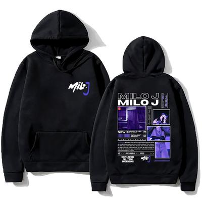 Milo J Hoodies Rapper Milo J Merch Sweatshirts Fashion Women Men New Design Clothing Graphic Print High Street Pullovers Casual