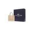 COACH Dempsey Iconic Jacquard Fabric Leather Calfskin Tote Bag , Shopping Bag , Shoulder Bag , Crossbody Bag , Handbag (Unisex) Handbags
