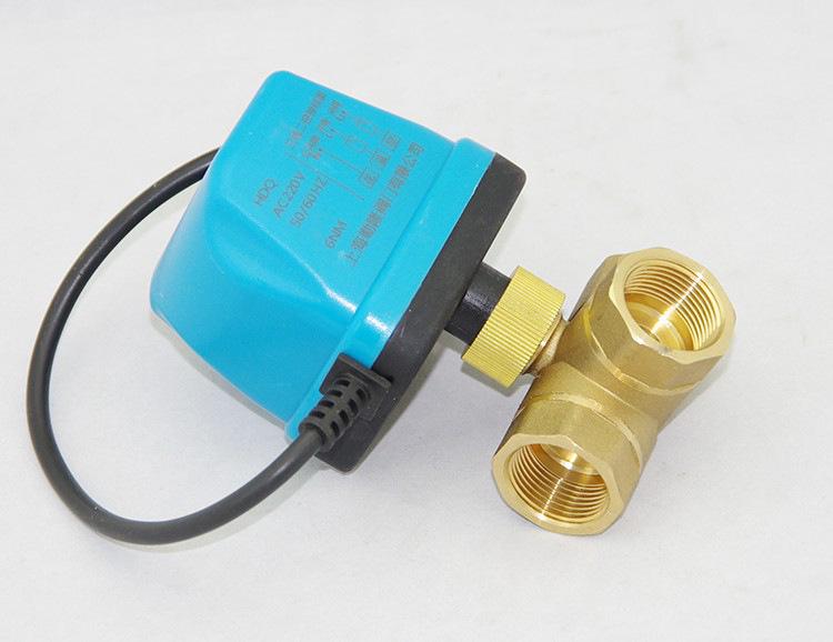 AMECO Miniatur Elektrisches Zweiwege-Kugelventil für Klimaanlagen - Erhältlich in 4 und 6 Punkten, DN15 DN20