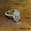 Anello Stile Semplice - Alla Moda Anello Oversize in Zirconia di Qualità Accessorio da Donna