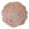 PVC Peony Flower Insulated Meal Mat Decorative Mat Dining Table Mat Hotel Home Waterproof Oil Proof Non Washable Wipable