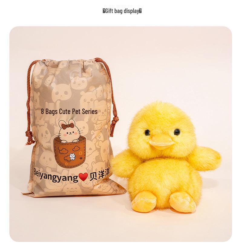 Soft Yellow Duck Plush Toy - Baby Soothing and Sleeping Doll
