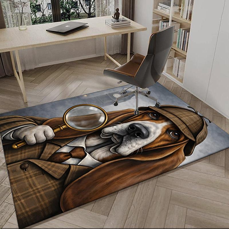 Sherlock Victorian Mystery Carpet, Kitchen Rugs, Yoga Mat, Non-Slip Mats, Rug for Bathroom, Living Room Bedroom, Camping Rugs Christmas Gift