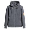Fleece Plus Velvet Zipper Coat Autumn and Winter New Hooded Casual Top Loose Cardigan Sweater Joker