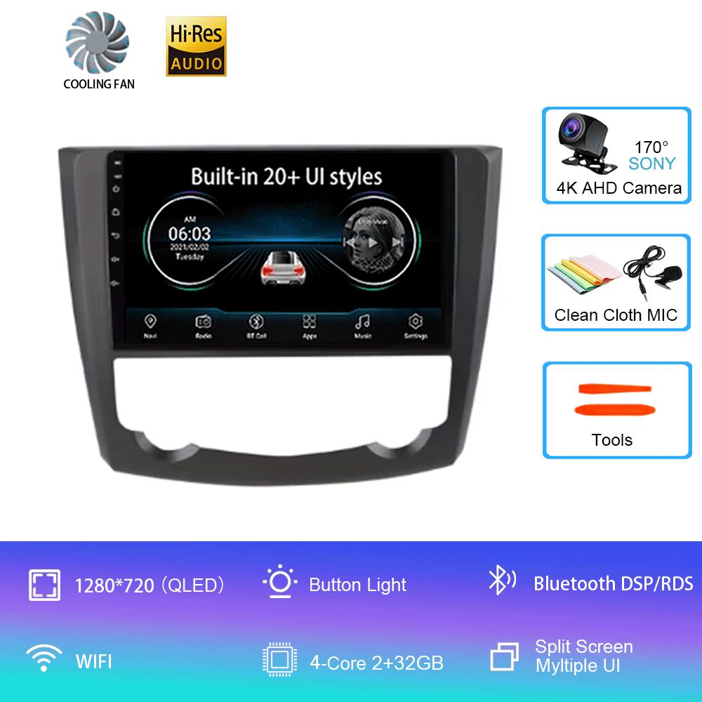 

Для Renault Kadjar 2015 2016 2017 2018 2019 9-дюймовый Android 14 автомобильный BT радио мультимедиа видеоплеер навигация GPS 2 Din без DVD CHINA