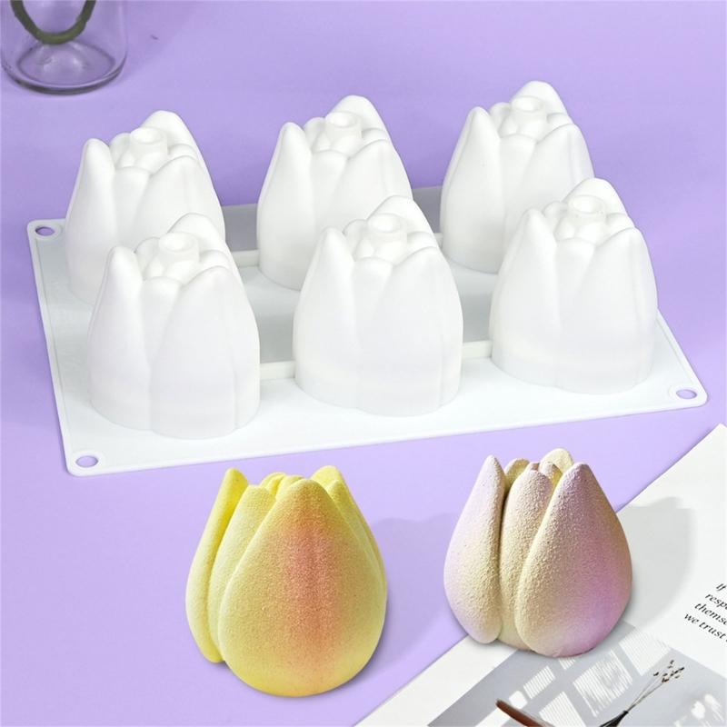 Multiuse Food Grade Silicone Tulips Molds Ideal For Romance Dessert DIY Crafts Holiday Celebration And Baking Accessories