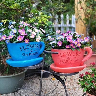 Plant Pot Ornament Decorative Vase for Home Indoor Outdoor Plant Living Room