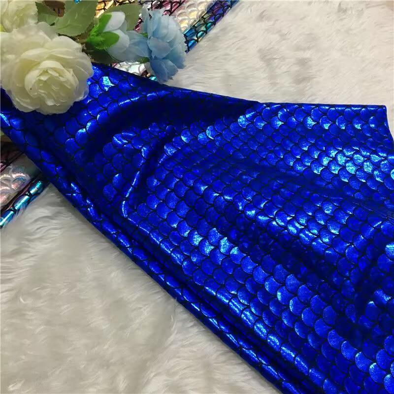 Fischschuppen Glitzerstoff Elastizität DIY Bühnenauftritt Kostüme Hochzeitsfeier Dekoration Nähen Meerjungfrau Badeanzugstoff