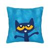 Cartoon Movies Cat Book Petes the cat   Throw Pillow Cover Polyester Cushions for Sofa  Fashion Pillowcover Home Decor