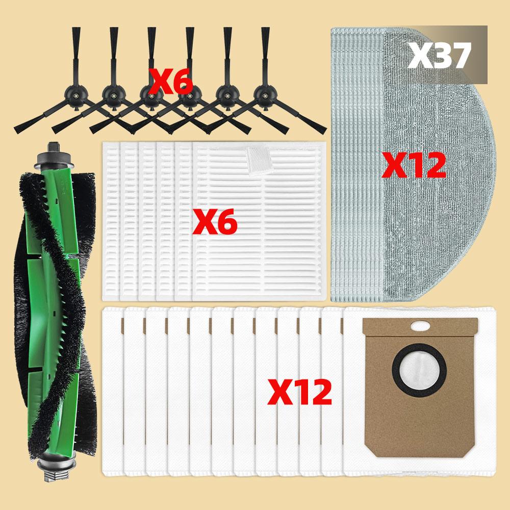 Fit For Conga 8490 Ultimate / 7490 Ultimate Vacuum Parts MainRoller Side Brush Dust Bag Mop Cloth Pads Filter Hepa Accessories