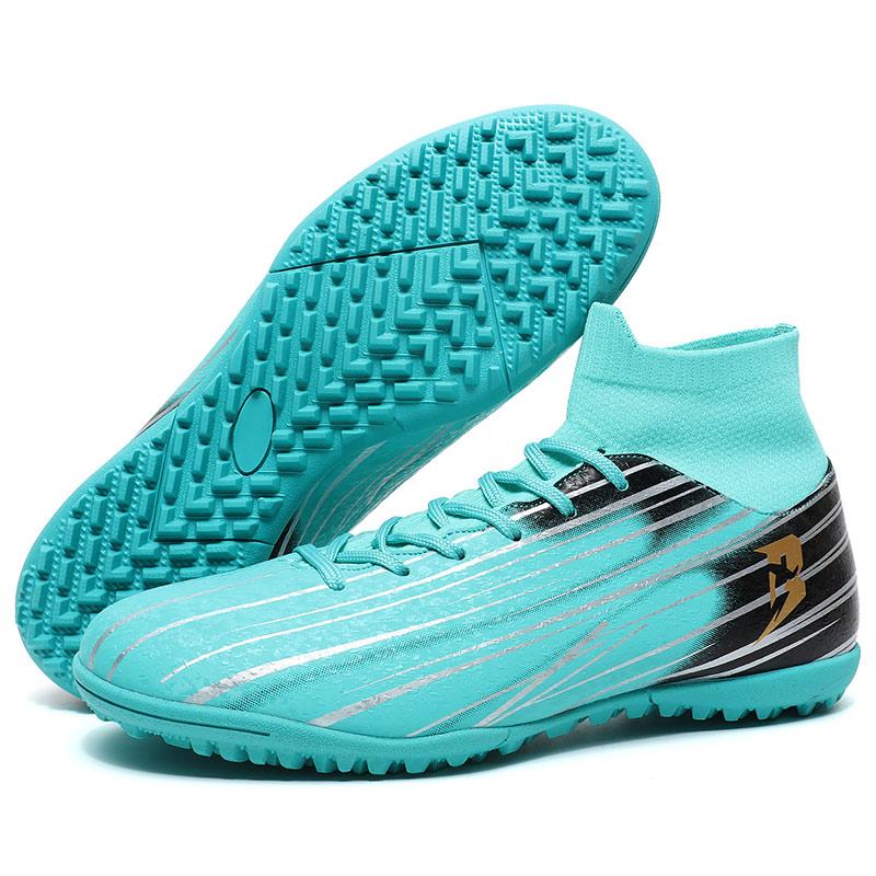 New High-Top Student Football Shoes with Long And Broken Pins for Training And Matches Professional  Youth Sports Shoes
