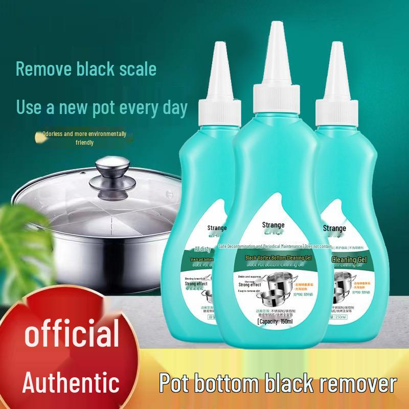 Chi Black Pot Rust Remover Gel: Descaler & Cleaner for Stainless Steel Cookware, Burnt Stains & Scorch Marks.