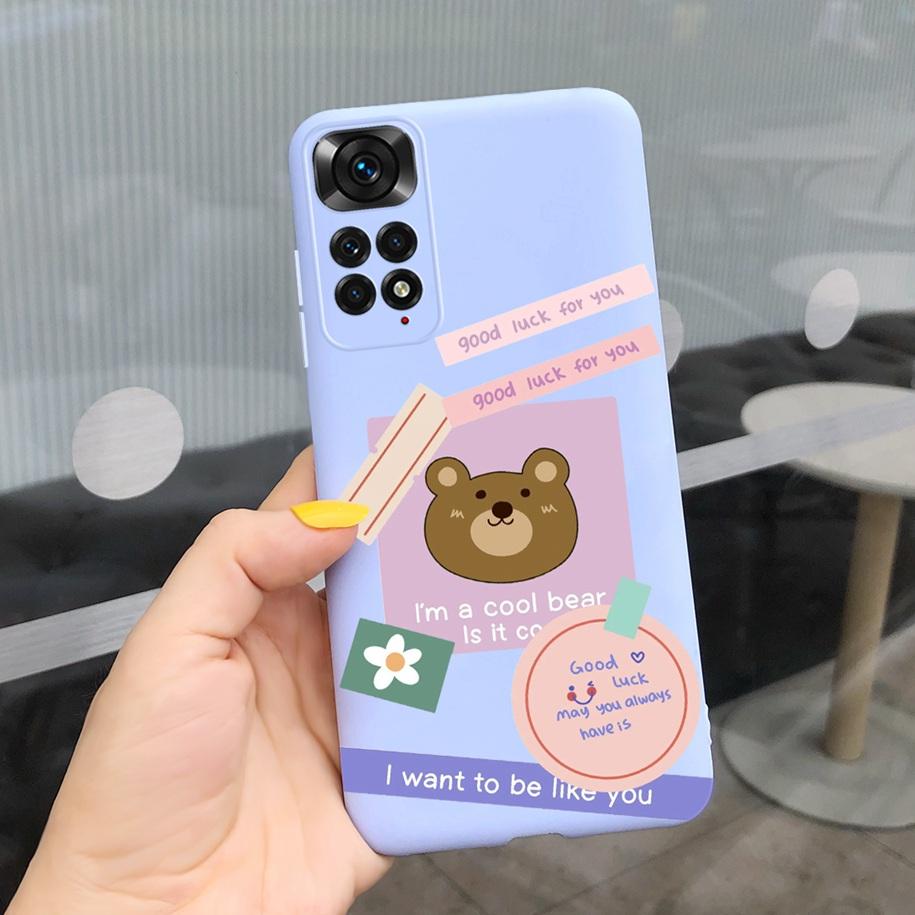 For Xiaomi Redmi Note 11 Case 2022 Slim Silicone Soft Flower Phone Cover For Xiaomi Redmi Note 11S Bumper Note11 Pro Plus Fundas