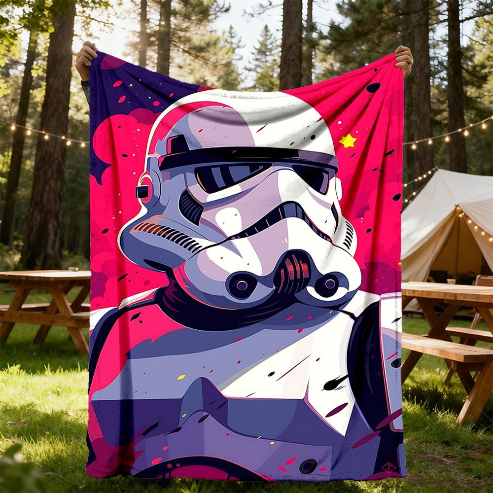 1PC Star Wars Outdoor Blanket Lightweight Flannel, Soft & Warm, All-Season Use for Sofa, Outdoor, Camping, Living Room, Office28
